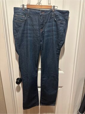 Lucky Brand Classic Dark Wash Ginger Straight-Leg Jeans - Blue Size 18W
